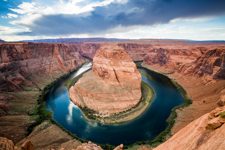 Horseshoe Bend near Page, Arizonaの写真素材
