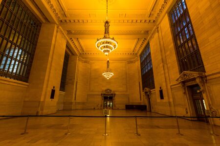 GRAND CENTRAL TERMINAL, NEW YORK - SEPTEMBER 19: Interior views of the Grand Central Terminal Building on September 19, 2015. Grand Central Terminal has intricate designs both on its in and outside.のeditorial素材