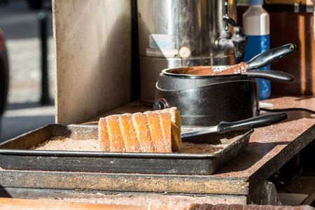 Famous bakery stuff called Trdelnik in Prague