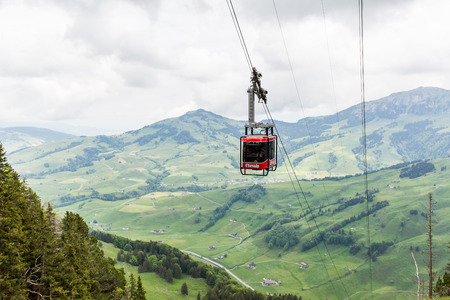 EBENALP, SWITZERLAND - MAY 25, 2015: Ebenalp is a famous tourist destination in the canton of...