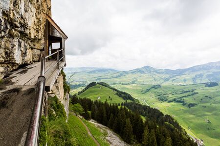 EBENALP, SWITZERLAND - MAY 25, 2015: Ebenalp is a famous tourist destination in the canton of...
