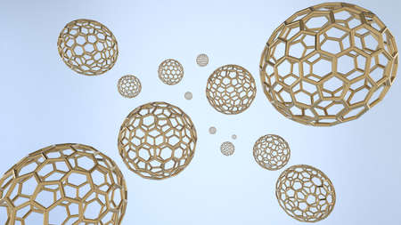 The shape structure of nanotechnology,Nanotechnology of the future,abstract background...