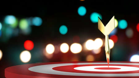 The business plan was successful as the goal,Image of the success of the goals set,3D renderingの写真素材