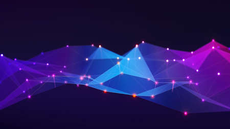 Abstract photo background contact communication Networking, data group connection, 3D illustration