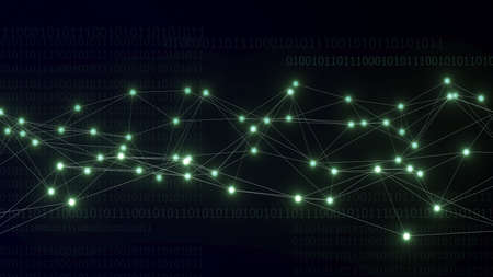 Abstract photo background contact communication Networking, data group connection, 3D illustration