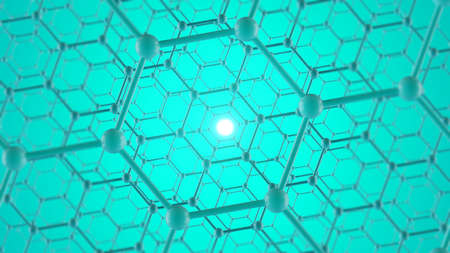 The shape structure of nanotechnology,Nanotechnology of the future,abstract background...
