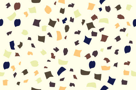 Terrazzo seamless pattern with colorful rock pieces.The texture of the stone floor. Vector illustrationのイラスト素材