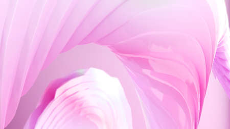 Colorful curved shapes abstract background, 3D rendering.の写真素材