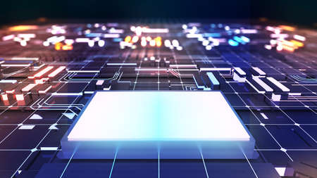 Abstract image of future technology concept,future technology pictures science fiction,3d rendering