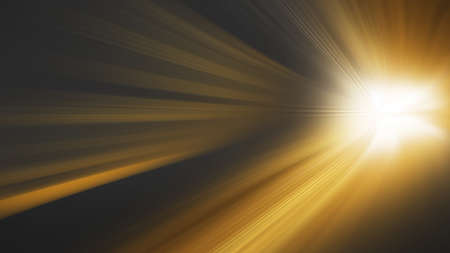 Speed motion gold light,Abstract image of future technology conceptの写真素材
