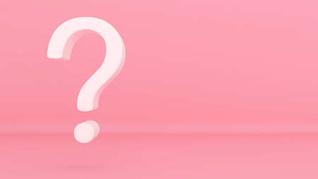 Love question,Image of questions and thoughts,doubts,asking questions and reasoning,3d renderingの写真素材