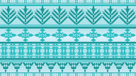 geometric pattern design abstract background,green oriental geometric pattern,carpet,fabric,2d  illustrationのイラスト素材