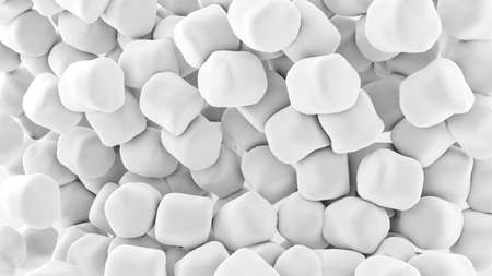 Abstract Soft Cubes Background,Lots of soft white squares.,3d rendering