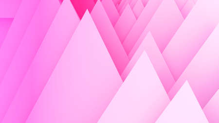 Abstract light pink triangle layer background, geometric background, 3d rendering