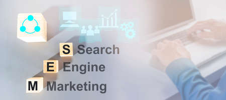Search engine marketing or SEM,Marketing Tools for Competitive and Growing Businessesの写真素材