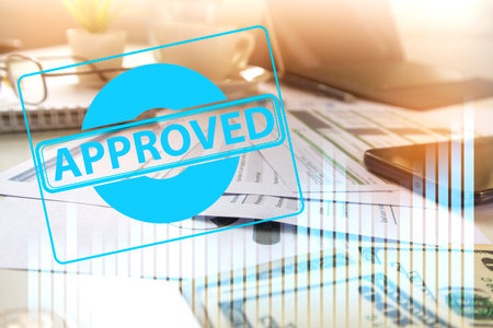 approve investment projects,Passed financial and business audits,financial lending,Borrowing and Interestの写真素材
