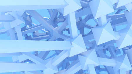 light blue gradient structure abstract background, geometric background, 3d rendering