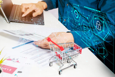 investment trading business business progress check,Performance and performance appraisalの写真素材