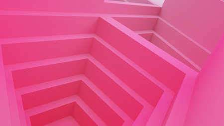 Abstract Pink Polygonal Background,geometric pattern on pink background  concept,3d renderingの写真素材