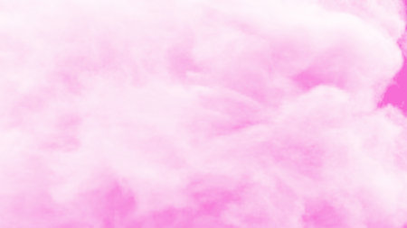 pink smoke abstract on white background,Colorful smoke floats in the air.,the movement of smoke in the air, 3d rendering.の写真素材