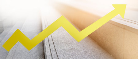 Work concepts are a sequential steps.,orderly business planningの写真素材