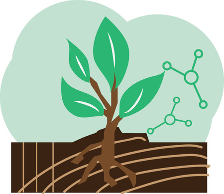 irrigating farmland, Agribusiness industry concept, illustrated in flat style using a vector.のイラスト素材