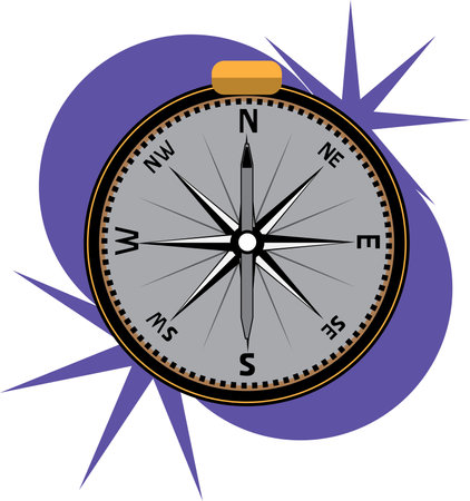 investment compass , business concepts for the construction sector, shown in flat vector design.のイラスト素材