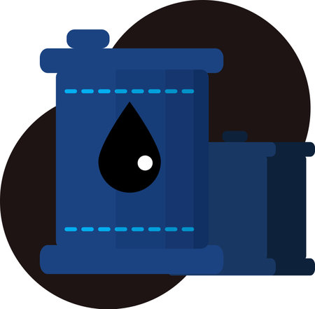 oil tank ,business resource ideas using vector flat illustrations that are designed in a flat design.のイラスト素材