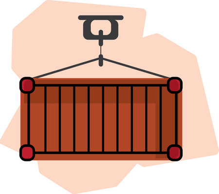 container ,business resource ideas using vector flat illustrations that are designed in a flat design.のイラスト素材