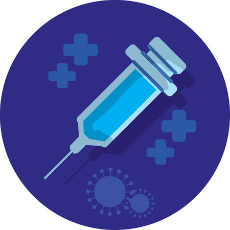 vaccination ,medical business ideas, vector flat design illustration, flat design.のイラスト素材