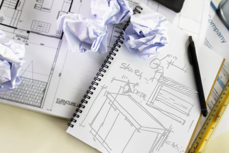 Engineers and architects use their expertise to produce designs on paper and in drawings.,Using...
