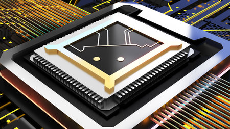 Computer system connection point,Abstract technology of central processing unit , computer...