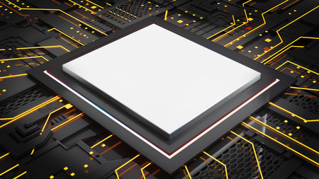Computer system connection point,Abstract technology of central processing unit,working processing,3d renderingの写真素材