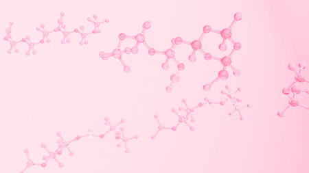 Science or medical background with molecules, Nano technology and research,3d illustration,3d renderingの写真素材