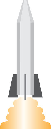 space shuttle with spacecraft soaring into the skyのイラスト素材