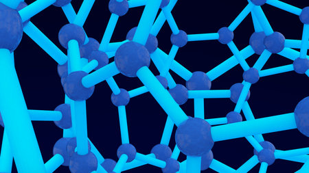 The shape structure of nanotechnology,Nanotechnology of the future,abstract background nanotechnology,3d renderingの写真素材