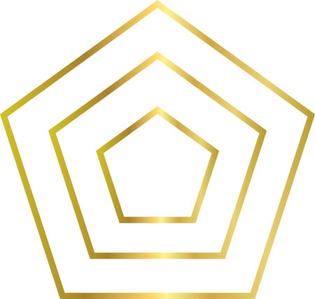 Luxury Golden Geometric Lines. ,Abstract Gold Frames and Patternsのイラスト素材