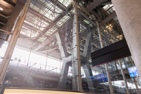 Steel frame building structure,Steel Frame Structureの写真素材