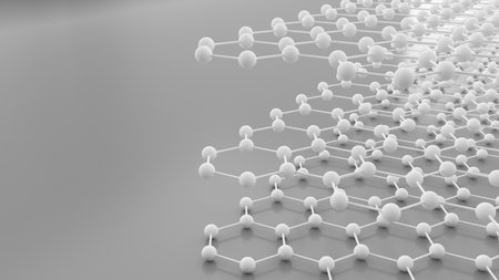 The shape structure of nanotechnology,Nanotechnology of the future,abstract background nanotechnology,3d renderingの写真素材