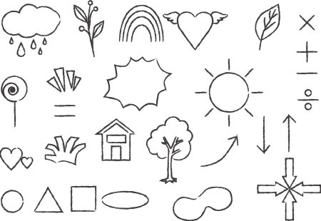 Easy freehand cartoon line drawing for illustration work.のイラスト素材