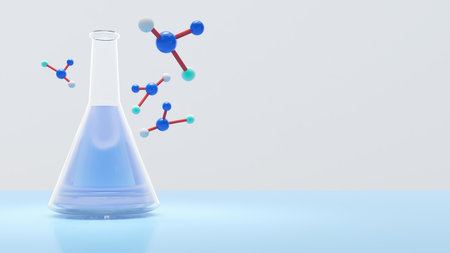 Clear dishes are used in scientific and medical experiments.の写真素材