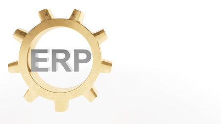 Enterprise resource planning, human resource management mechanism in the company. ,3d renderingの写真素材