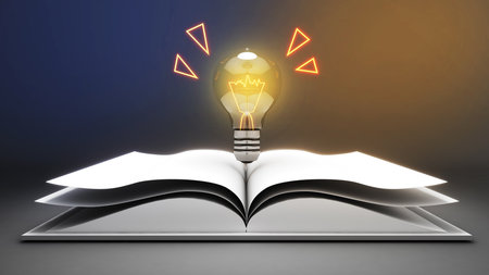 The book of knowledge increases knowledge and information from research. ,3d renderingの写真素材