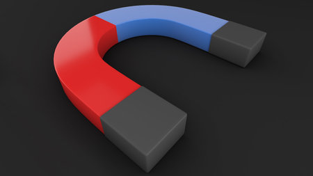 Business ideas are a magnet for attracting team resources to compete in trade and services. ,3d renderingの写真素材