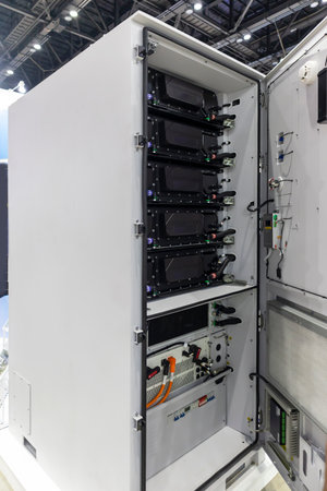 Large power backup cabinets are used for power backup in server rooms or industrial and household...