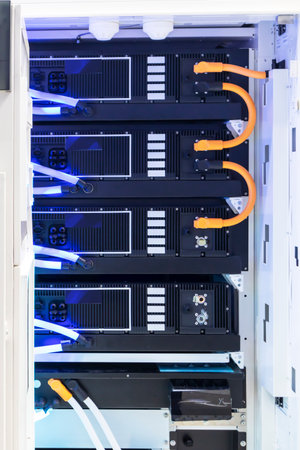 Large power backup cabinets are used for power backup in server rooms or industrial and household...