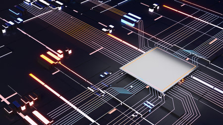 Computer system connection point,Abstract technology of central processing unit , computer...