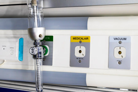 Medical outlet equipment in patient rooms, electrical outlets in patient care areas, medical gas...