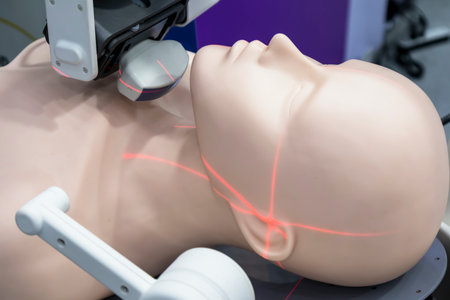 Medical laser distance measuring devices for treatment positioningの写真素材