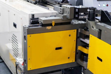 High-tech industrial production machinery with automatic mechanisms